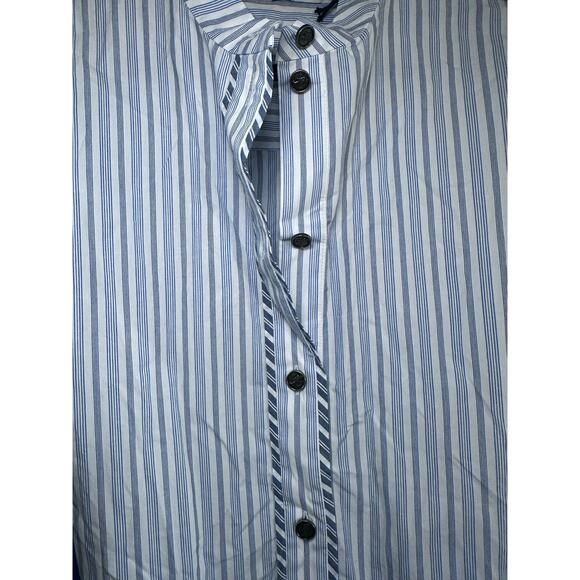 Coach Stripe Shirt Blue White Boho Dress 2 NWT - Picture 7 of 12